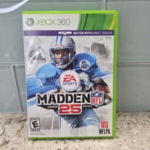 Madden NFL 25 Xbox 360 Game EA Sports‎ Football Kinect Sensor Tested Works